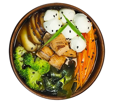 Суп Місо з лососем